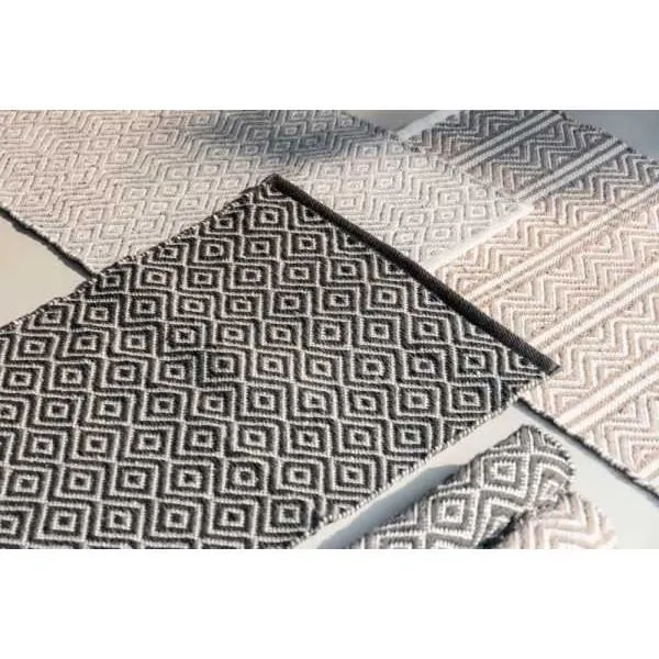 WENKO Tapis de bain Abai, tapis salle de bain antidérapant, en bouteille plastique recyclée, Polyester, 50x80 cm, multicolore-3