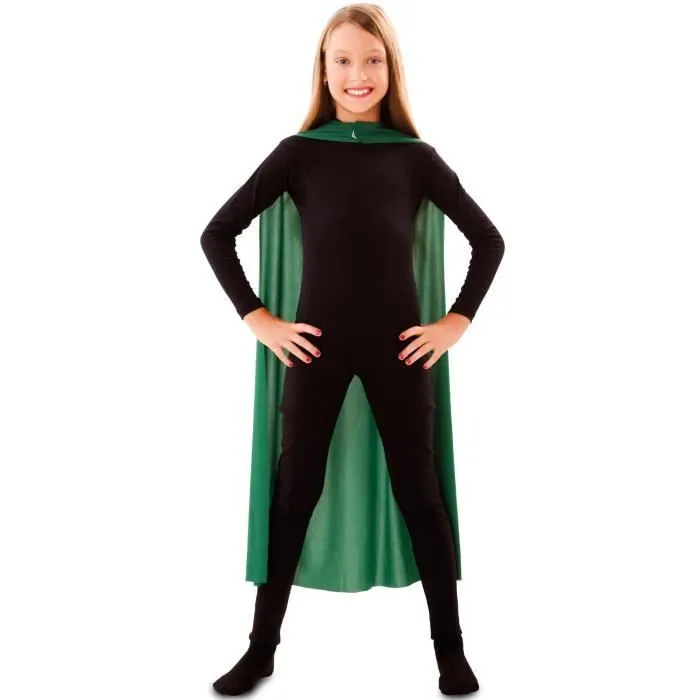 Cape Verte - Accessoire de Carnaval et Soirées à Thème - Costume de Super-Héros - 90 CM-0