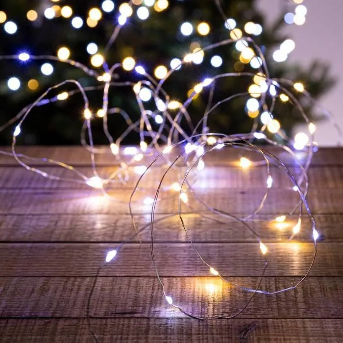 Guirlande lumineuse extérieur 20m 200 LED blanc froid/chaud + transfo Feeric lights & christmas-0