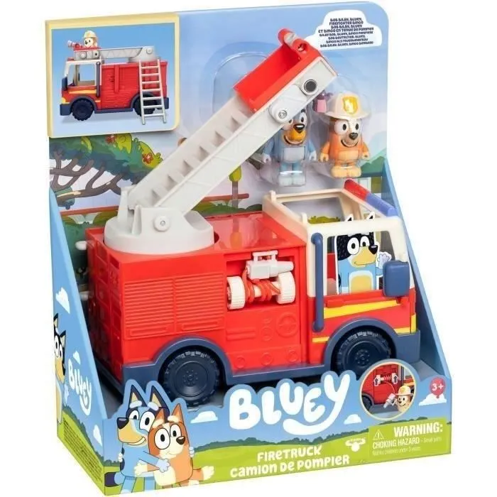 Bluey Le camion de Pompier de Bluey - Univers miniature - MOOSE TOYS - Dès 3 ans-5