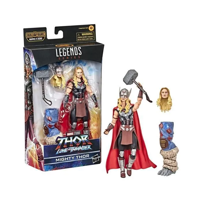 Figurine de Collection - HASBRO - Mighty Thor de 15 cm - Blanc - Marvel - Mixte - 3 ans et plus-0