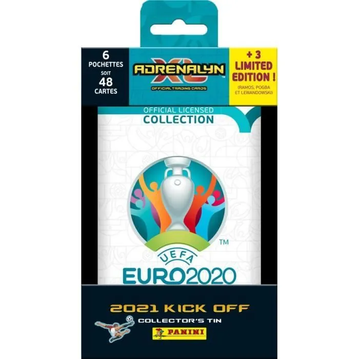 UEFA EURO 2020™ Adrenalyn XL™ 2021 Kick Off - Boite métal COLLECTOR - Panini - Football-0