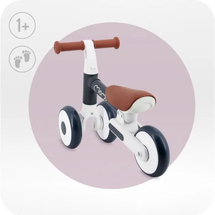 Draisienne - MoMi - DEX - Tricycle sans pédales - Jusqu'à 20 kg - 12-36 mois - Noir-1