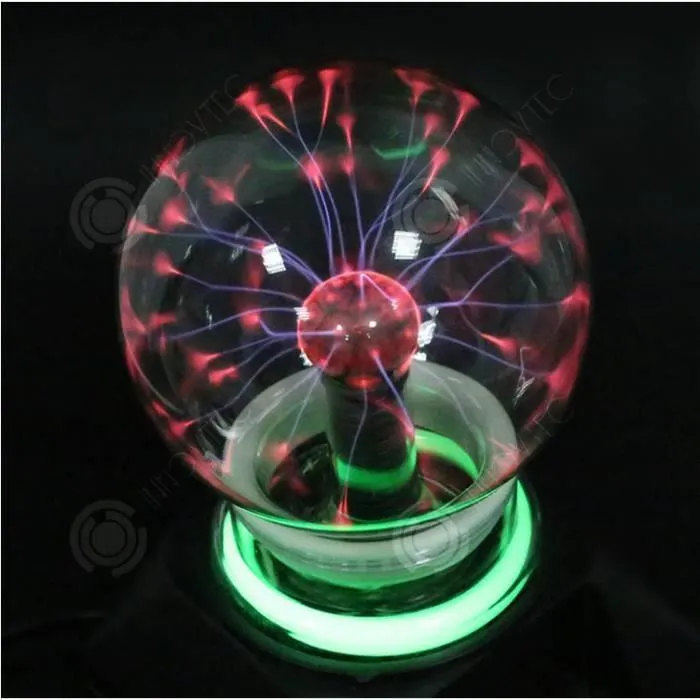 Boule de plasma légère tactile - INNOVTEC - Balle statique à induction 8 pouces - Rose - Adulte-2