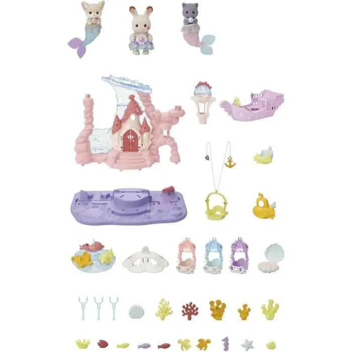 Figurines miniatures - SYLVANIAN FAMILIES - 5701 - Le château des sirènes-1