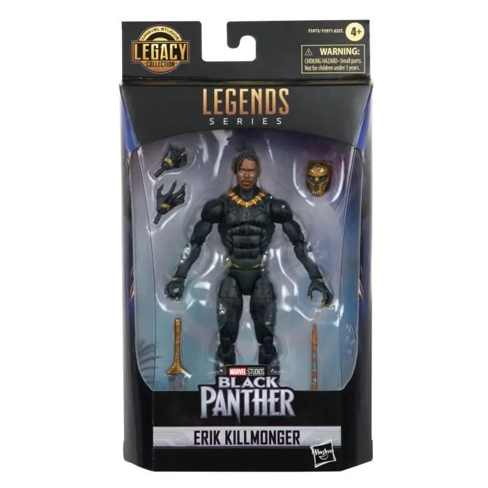 Erik Killmonger Black Panther Marvel Legends Series Figurine-0
