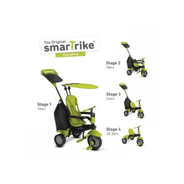 smarTrike GLOW 4 in 1 Driewieler Groen/Zwart-4