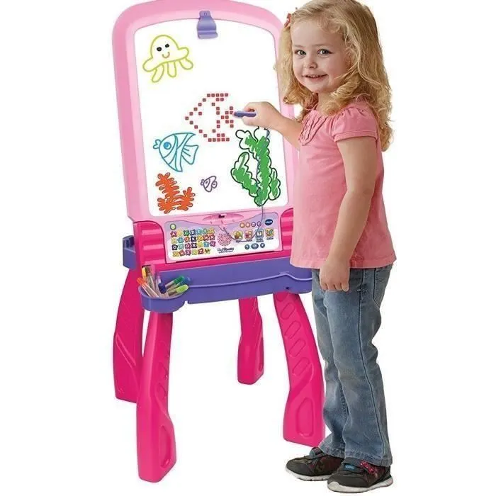 Chevalet Interactif 3 en 1 VTECH - Rose - Pour Fille - A partir de 3 ans-6