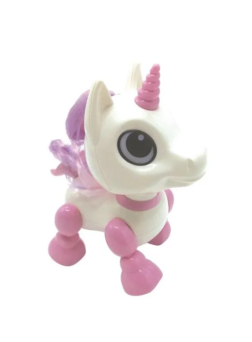 Robot Licorne Power Unicorn Mini - Effets Lumineux et Sonores - Contrôle par Claquement de Main - Répétition-0