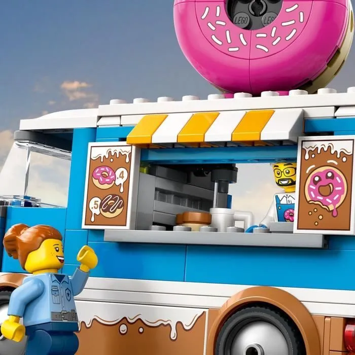 LEGO City 60452 Le food-truck de donuts - Jouet de construction pour garçon dès 5 ans-4