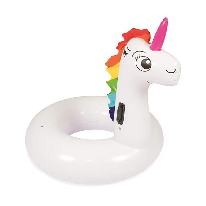 Bouée gonflable - BESTWAY - Licorne - 136x131cm - Blanc - Extérieur - Adulte - Mixte-0