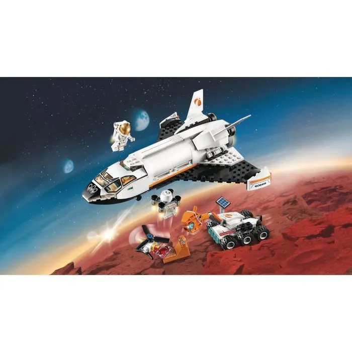 LEGO® City 60226 La navette spatiale, Jeu de Construction de Vaisseaux Spatiaux, Jouet Espace pour Enfants avec Astronautes-4