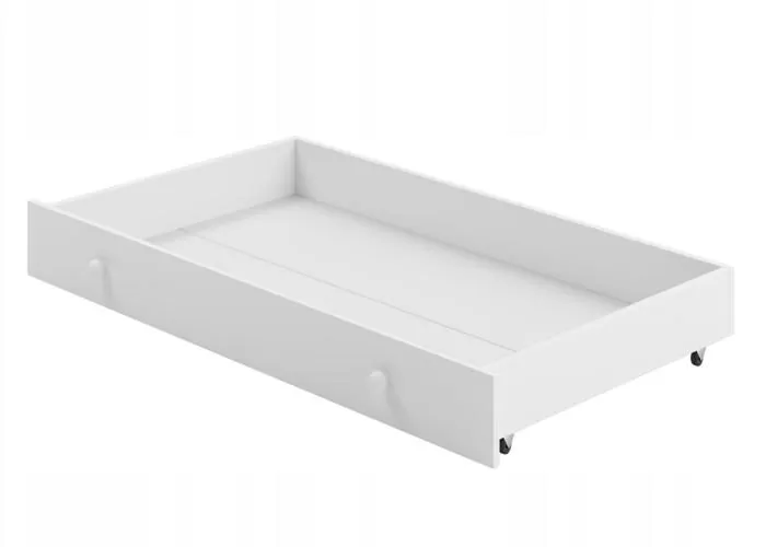 Lit enfant FIONA avec tiroir balustrade et matelas inclus - Sans graphique - 160 cm x 80 cm-2
