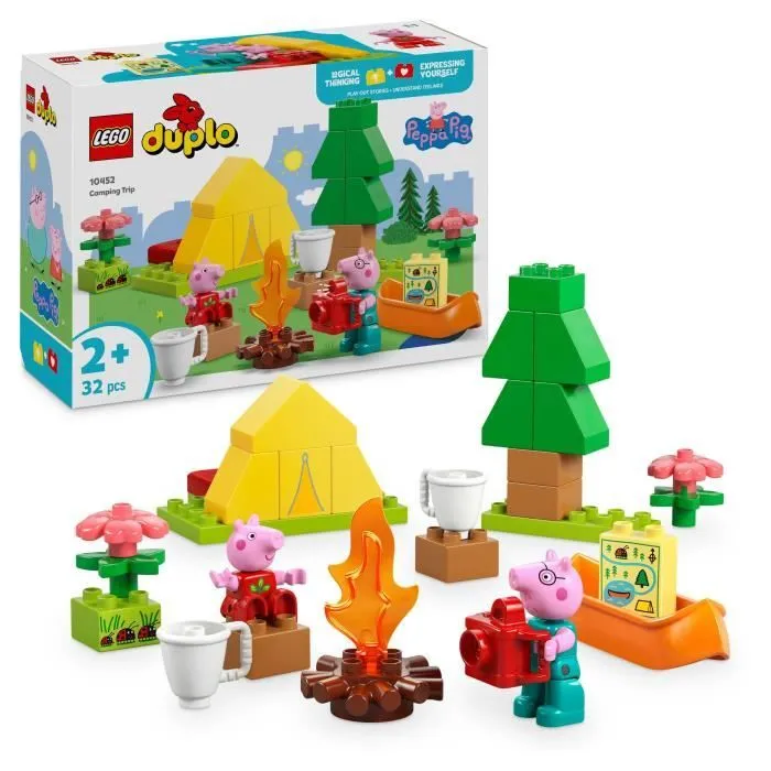 LEGO DUPLO Peppa Pig 10452 Les Vacances au Camping - Jeu de construction dès 2 ans-0