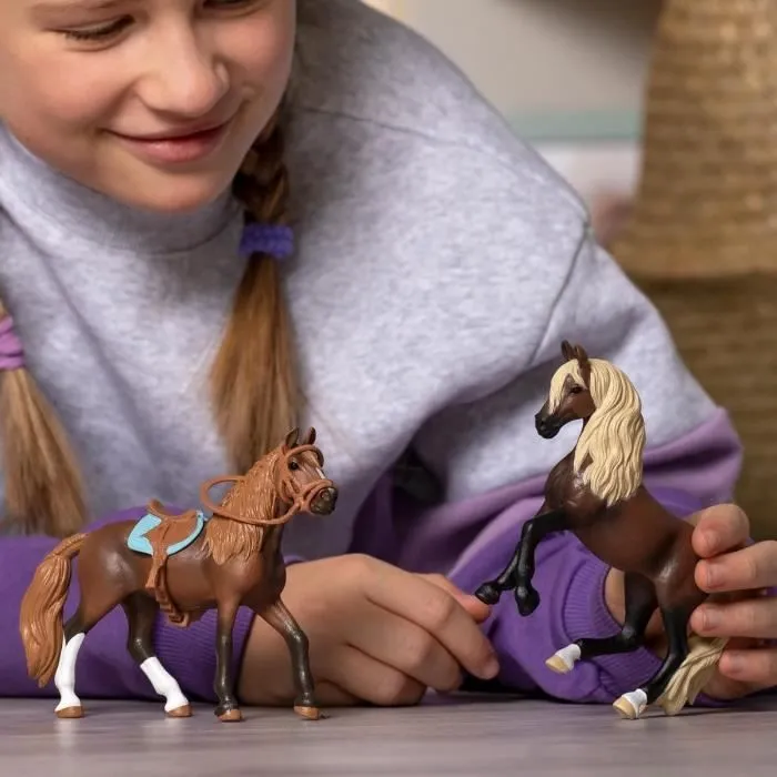Mes Premiers chevaux Paso Péruvien, Figurines 2 chevaux, SCHLEICH 42738 Horse Club, dès 5 ans-3