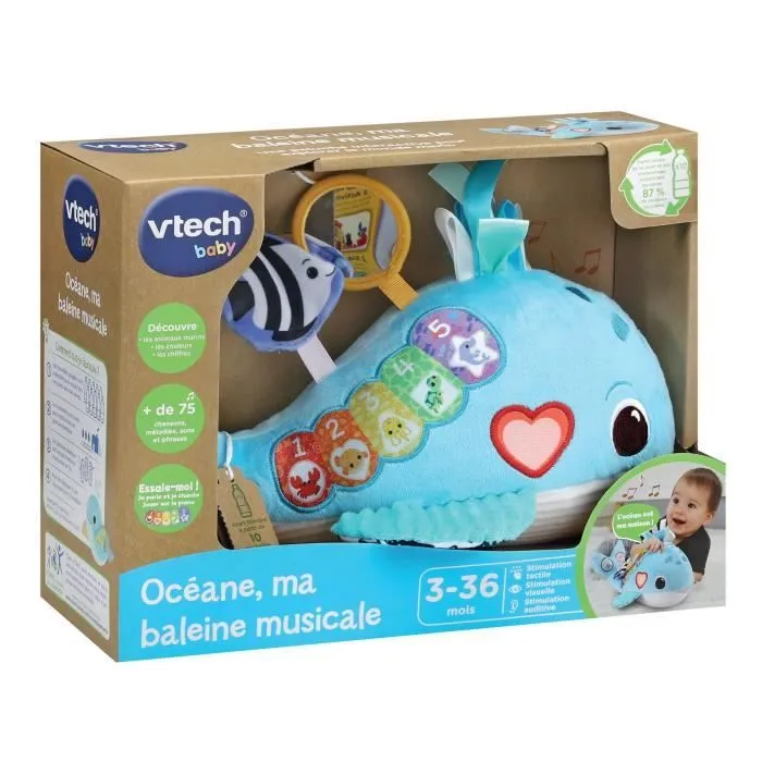 VTECH OCÉANE, MA BALEINE MUSICALE (BOUTEILLES PLASTIQUES RECYCLÉES)-5