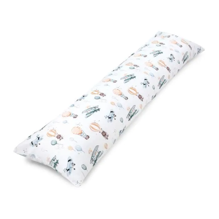 Oreiller dormeur latéral grossesse 40 x 145 avec housse Coton - Oreiller grossesse de confort de sommeil adulte Motif ballons-0