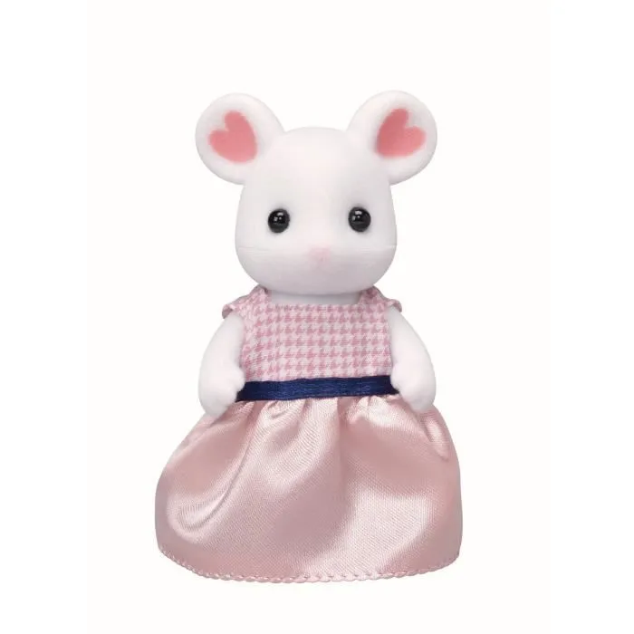 Figurine Famille Souris Marshmallow Sylvanian - SYLVANIAN FAMILIES - 5308 - Articulée et Habillée - Mixte-3