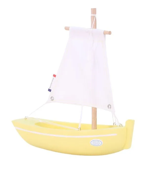 Maison Tirot - Bateau Le Misainier jaune 22cm - TIROT-0