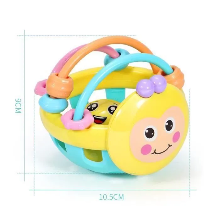 Jouets éducatifs, Jouets Bébé, Jouets D'éducation Précoce, pour 0-12 Mois Bébé,Hochet en caoutchouc souple-1