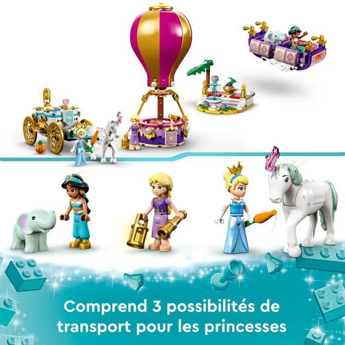 LEGO® Disney Princesse 43216 Le Voyage Enchanté des Princesses, Jouet avec Cheval, et Figurines-3