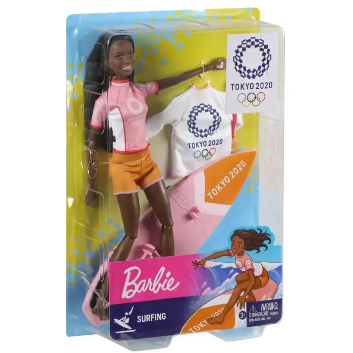 BARBIE Jeux Olympiques Tokyo 2020 Championne de Surf-3