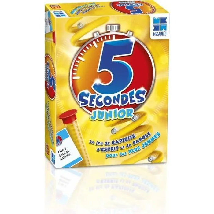 MEGABLEU Jeu de Société - 5 Secondes Junior-0