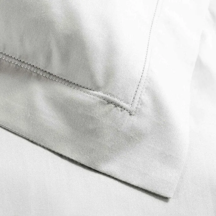 Taie d'oreiller - Percale - 50x70 cm - 100% coton - Blanc - Élégance chic-1