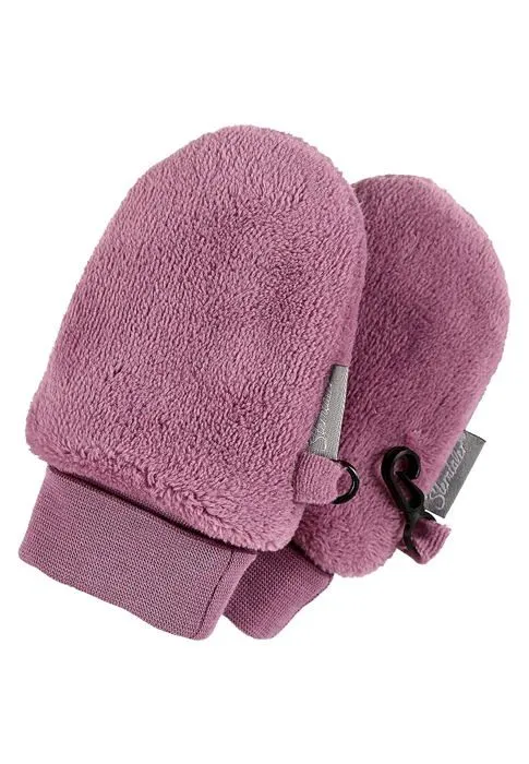 Gants poussette - moufles poussette - protege-mains poussette Sterntaler - 4301401 - Faustling Flausch Gant Bebe Fille-1