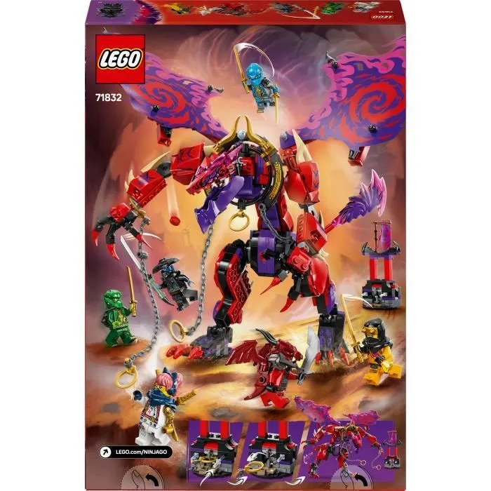 LEGO NINJAGO 71832 Croc-de-tonnerre : le dragon du chaos - Jeu de construction dès 8 ans-4