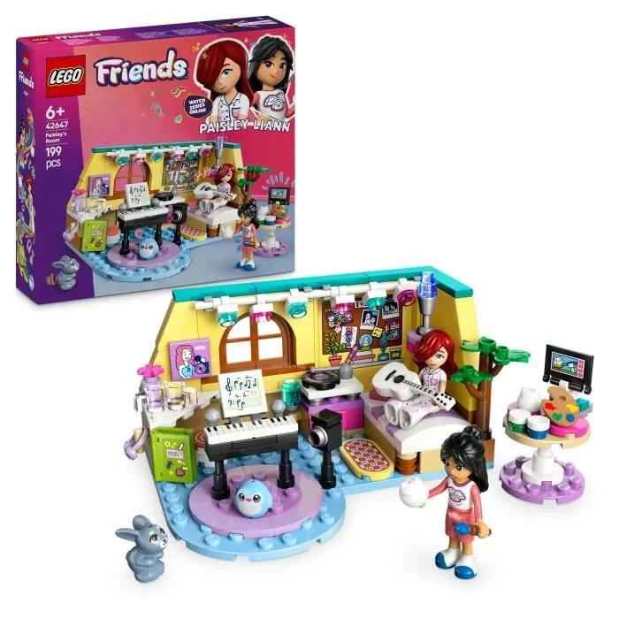 LEGO Friends 42647 La chambre de Paisley - Jouet interactif pour filles de 6 ans et plus-0