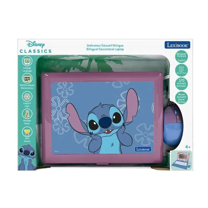 Ordinateur éducatif - LEXIBOOK - Stitch - 170 activités - Bilingue EN/FR - 7 catégories éducatives-5