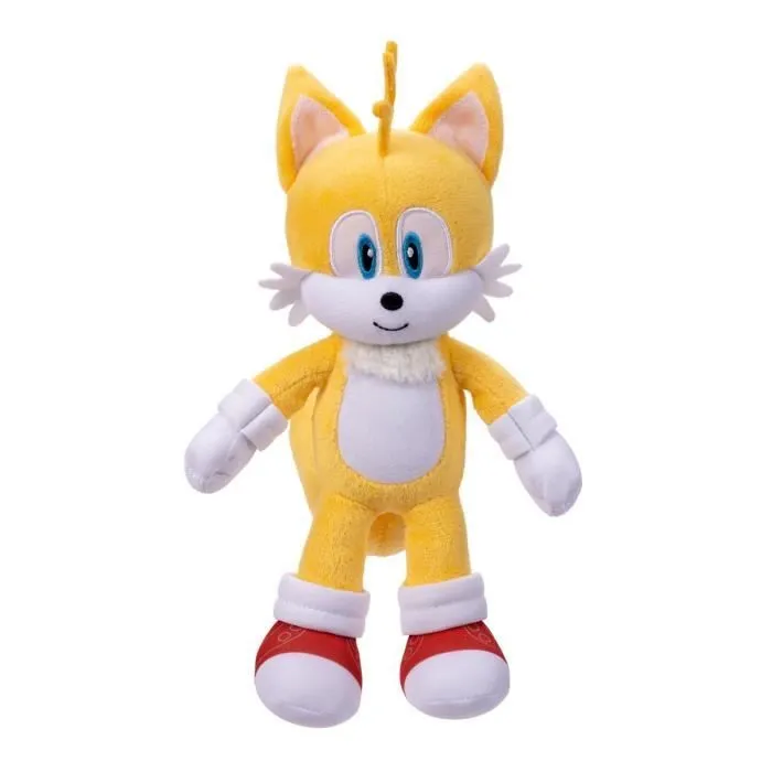 Personnage en Peluche - Sonic The Hedgehog - Tails - 23cm - Jaune - Orange-0