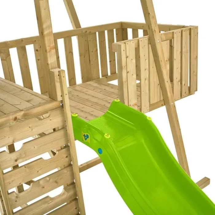 Aire de jeux en bois avec glissière et portique Kingswood-1