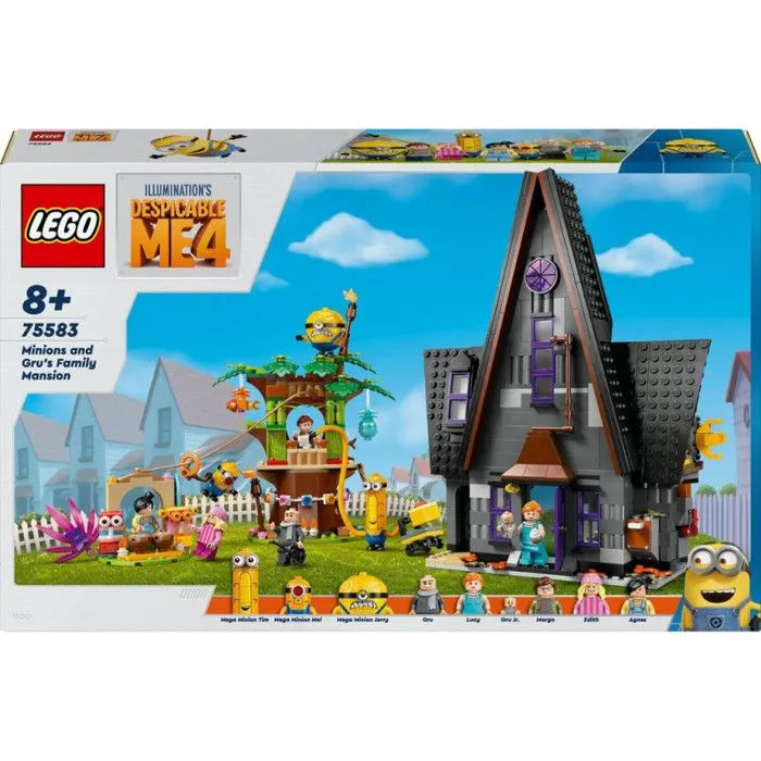 Jouet à construire - LEGO - Moi, Moche et Méchant 4 - Manoir familial - 868 pièces - 6 minifigurines-0