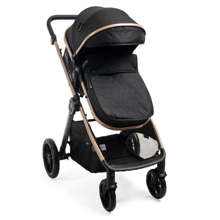 BEBELISSIMO - Poussette combinée trio 3 en 1 - siège auto 0+ IRIS – nacelle – dès la naissance – jusqu’à 22kg  - noir-4