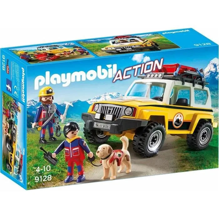 PLAYMOBIL - Secouristes de Montagnes avec Véhicule - Action - L'Escalade-0