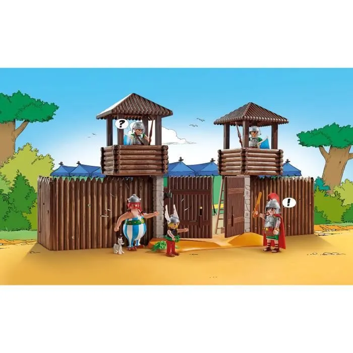PLAYMOBIL 71542 Camp des Romains, Astérix, Personnages de la BD, 181 pièces, Dès 5 ans-1