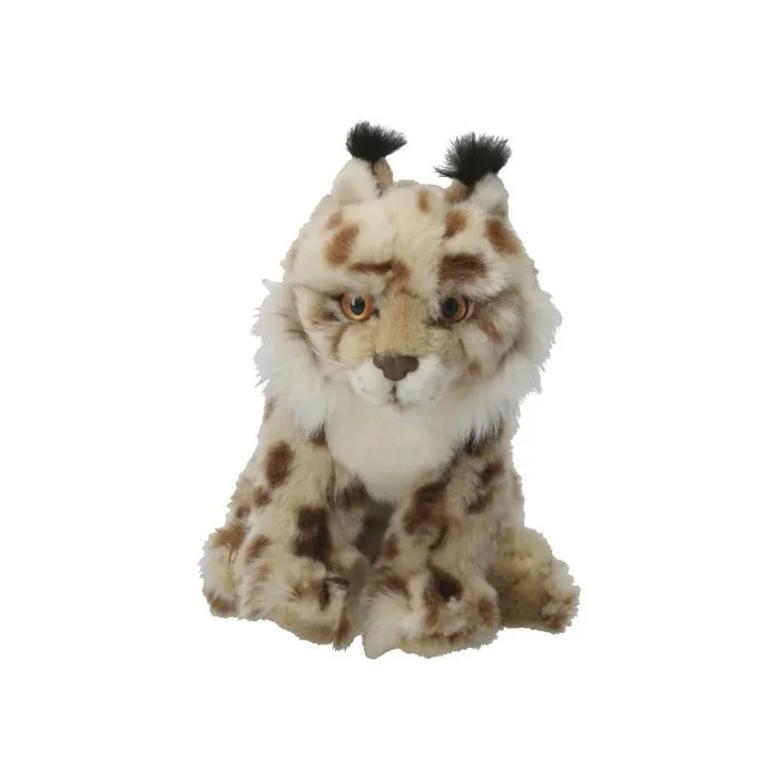 Peluche Lynx 27 cm - Ushuaia - Collection Ushuaïa Junior - Douce et réaliste-1