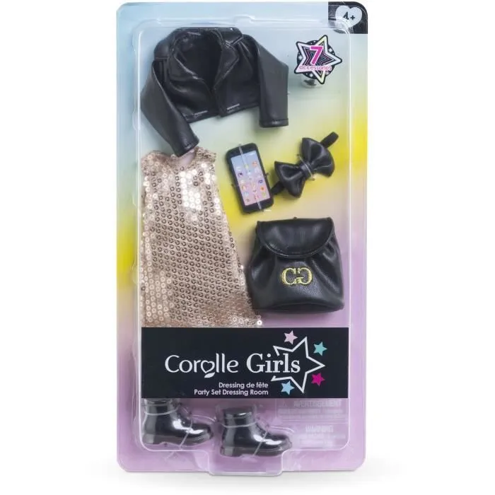 Accessoires poupée - COROLLE - Dressing de fête - Pour poupée mannequin 28 cm - 7 accessoires - Dès 4 ans-0