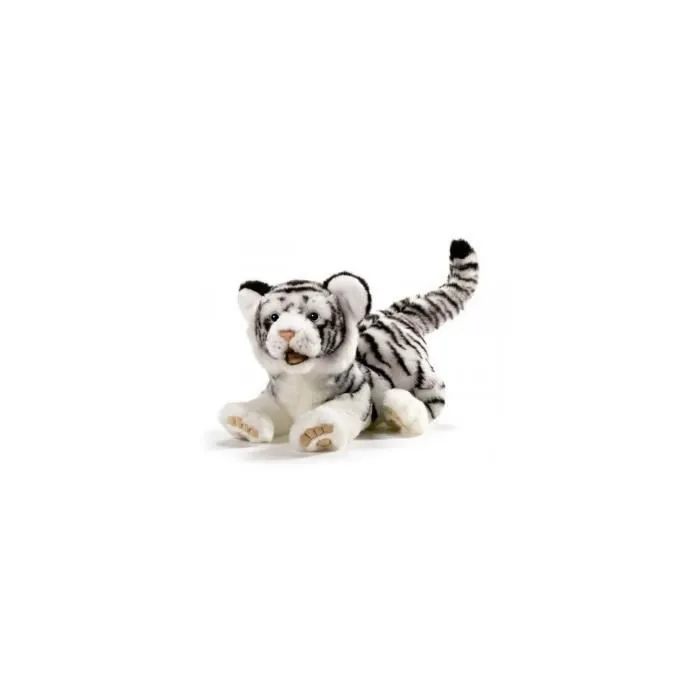 Peluche Tigre blanc 35 cm - Ushuaia - Junior - Multicolore - Intérieur-0