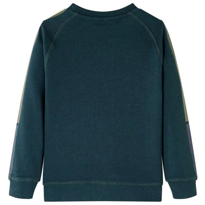 Sweat-shirt pour enfants vert mousse 5 dimensions disponibles-1