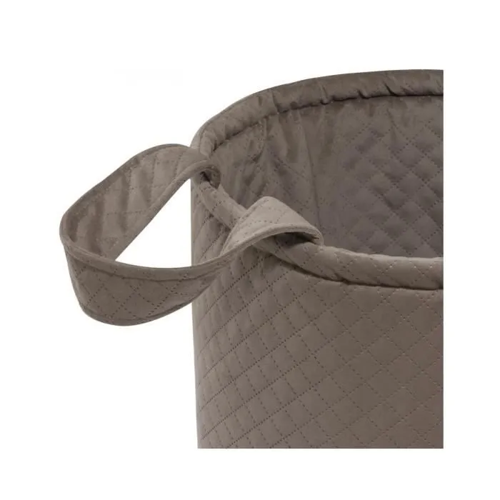 Bellochi Panier Rangement Enfant - Pliable et Universel Panier Rangement Jouet - Velours Doux - 33x40cm Brun-1