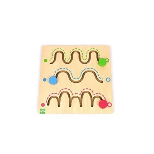 Labyrinthes - BSM Edufun - Pédagogie MONTESSORI - Lot de 3 - Mixte - Vert - Enfant-0