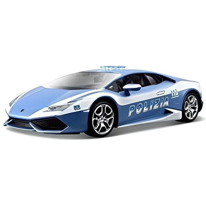 Maquette de voiture - Maisto - Lamborghini Huracan LP 610-4 - Police - Echelle 1/24 - 14 ans et plus-0