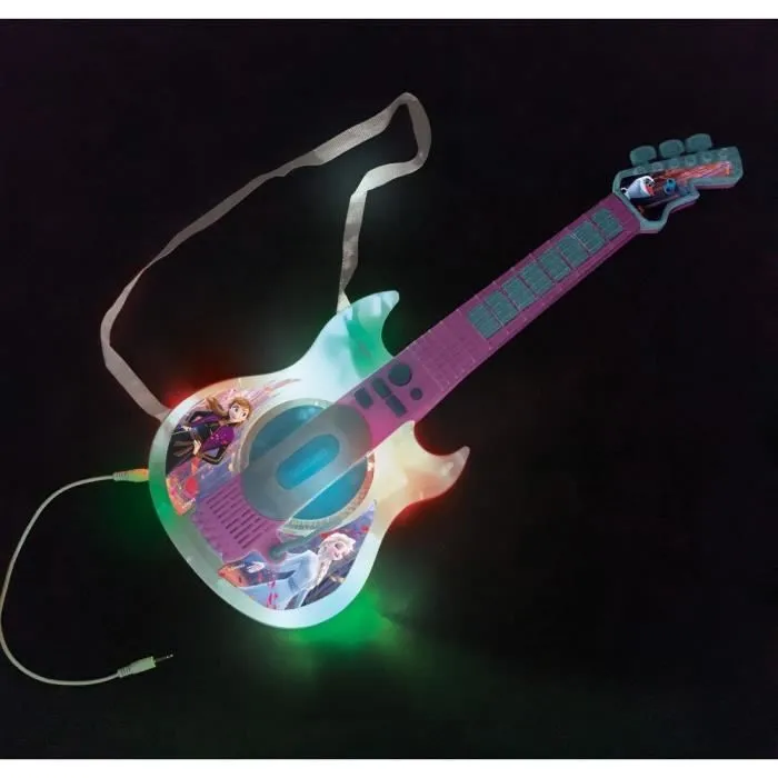 Guitare électronique lumineuse avec lunettes équipées d'un micro - Reine des Neiges-1