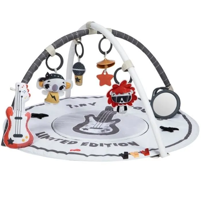 TINY LOVE TAPIS D'EVEIL GYMINI ROND, confortable, 20 activités,Rock-0