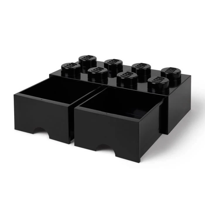 LEGO 4004 Storage Brick Opberglade 2x4 Zwart-2