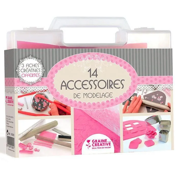 Mallette de modelage FIMO - DTM LOISIRS CREATIFS - 14 accessoires - Avancé - Mixte-0