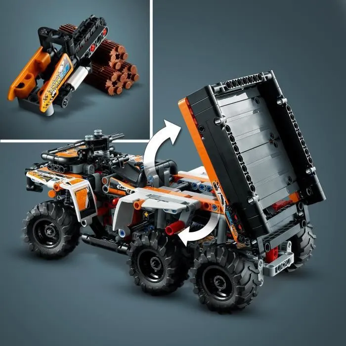 LEGO 42139 Technic Le Véhicule Tout-Terrain, Jouet de Quad, Maquette à 6 Roues, avec Tronçonneuse, pour Enfants Dès 10 Ans-3